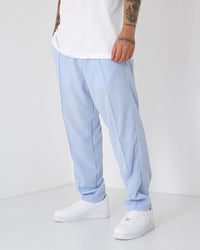 LOOSE FIT LINEN JOGGER PANTS - BLUE