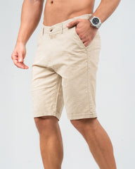 MEN’S CASUAL CHINO SHORTS - BEIGE