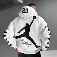 JORDAN HOODIE - WHITE & BLACK