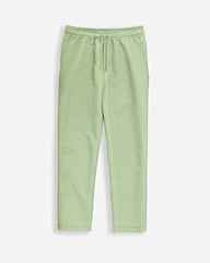 LOOSE FIT RIBBED TROUSER - PISTACHIO