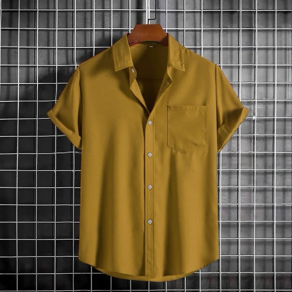 Can You Suggest Styling Tips for Pairing Men's Yellow Shirts with Different Bottoms?