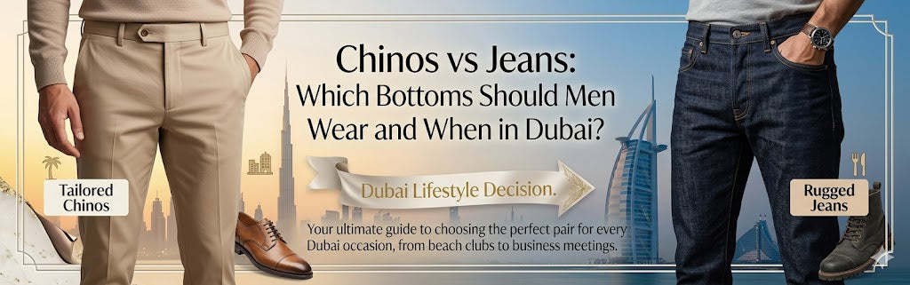 Chinos vs Jeans: Which Bottoms Should Men Wear and When in Dubai?
