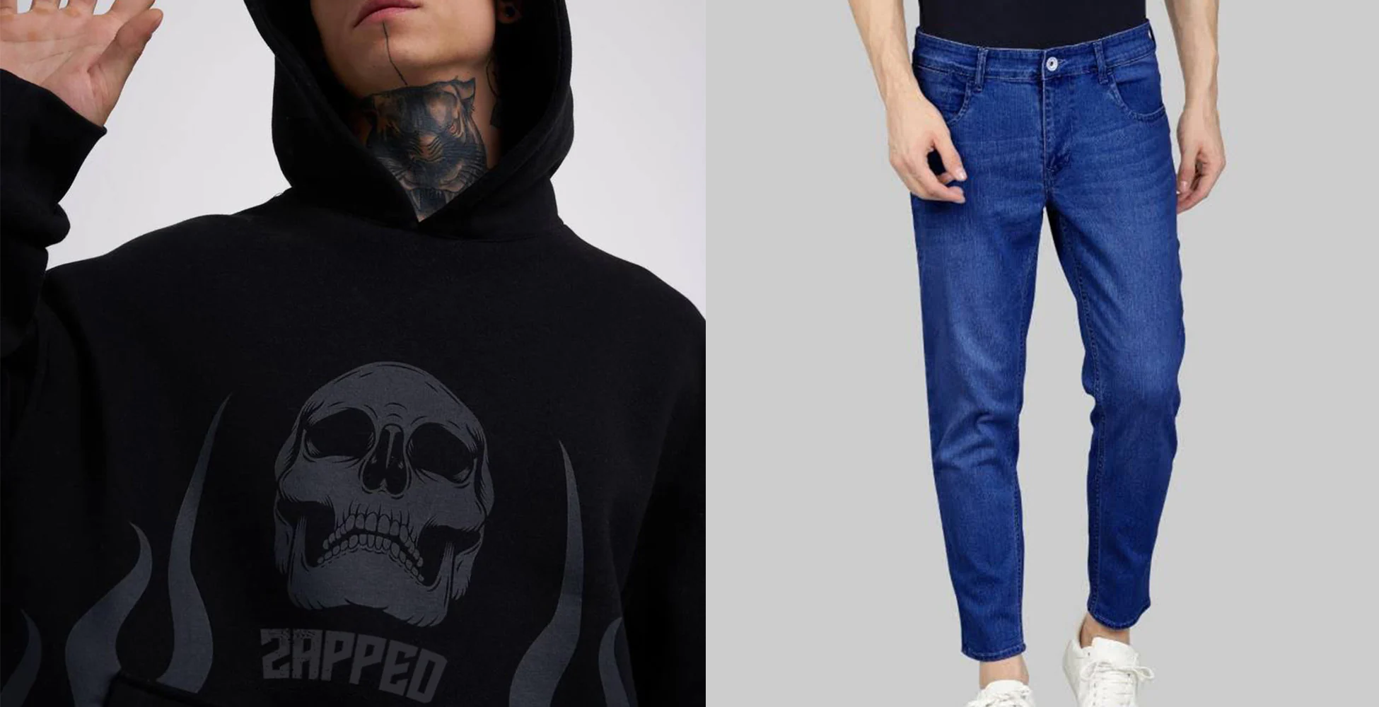 How Can One Create a Stylish and Versatile Wardrobe with A Mix of Black Hoodies and Blue Jeans?