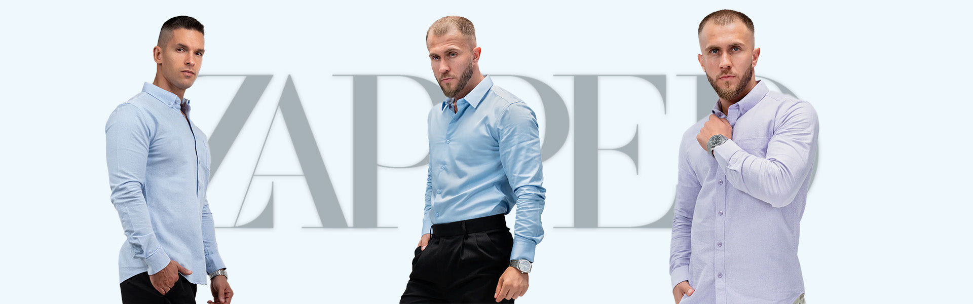 How Do Light Blue-Colored Shirts Complement Different Skin Tones and Fashion Preferences?