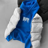 DROP SHOULDER GANGSTER HOODIE - ROYAL BLUE