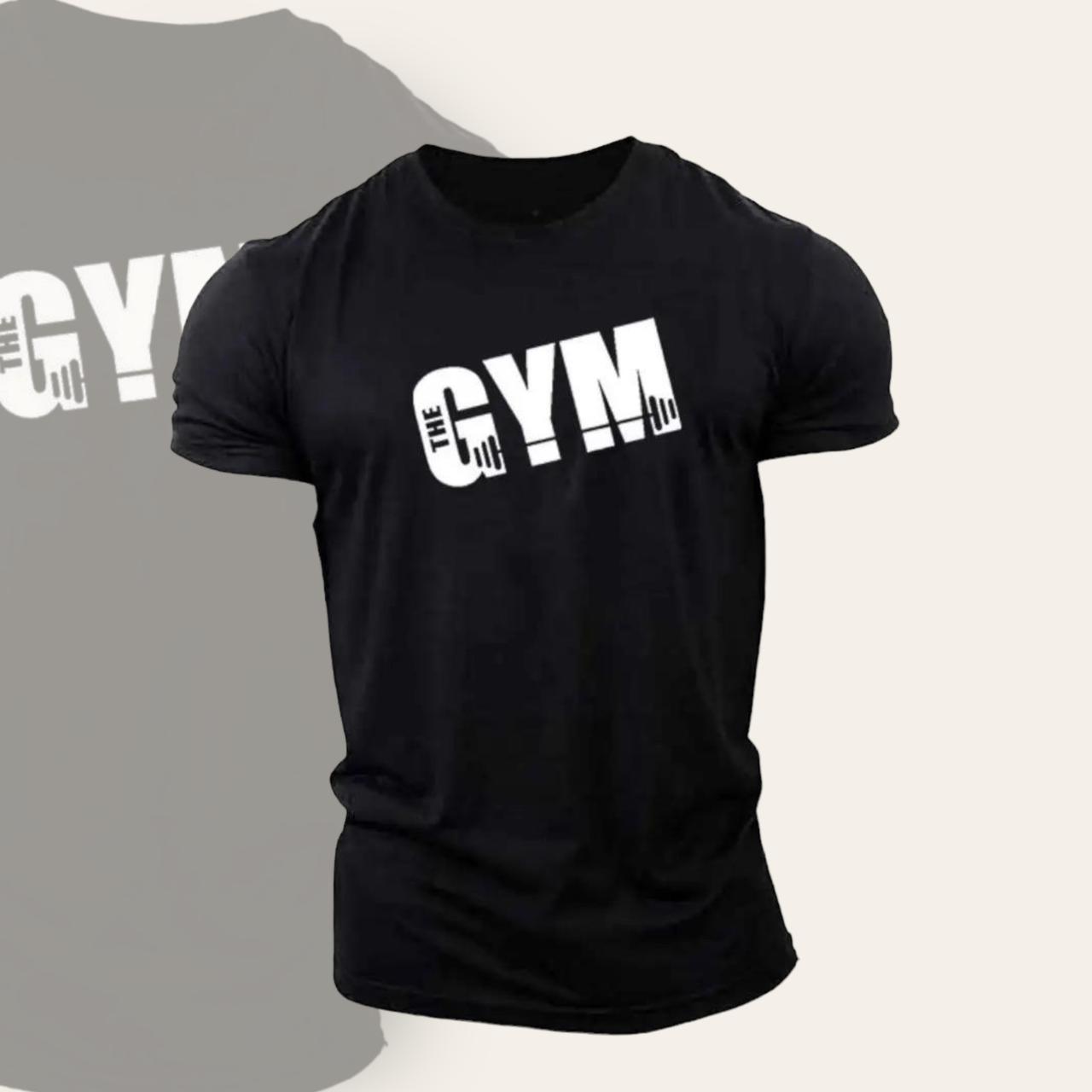 Gym Slogan Cotton T-Shirt