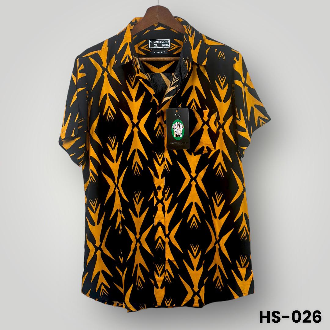 Four Arrows All Over Printed Shirt - Golden