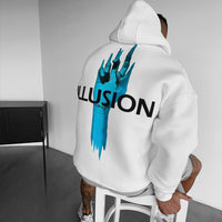 Oversize Illusion Hoodie - White