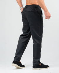MEN’S BLACK SLIM-FIT TROUSERS