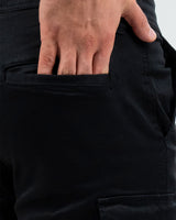 MEN’S BLACK CARGO SHORTS