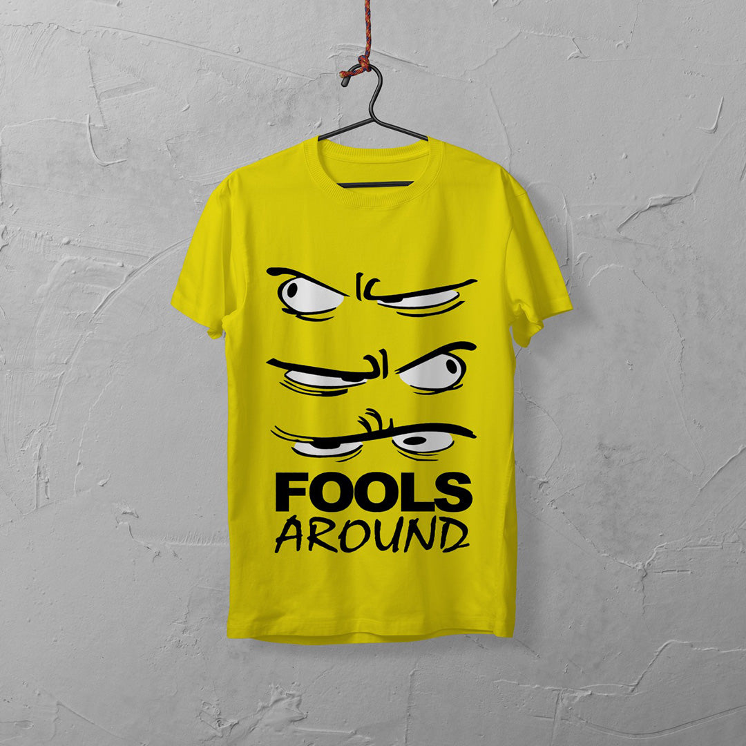 Fools Around Slogan Graphic T-Shirt