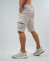 MEN’S BEIGE CARGO SHORTS