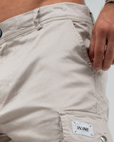 MEN’S BEIGE CARGO SHORTS