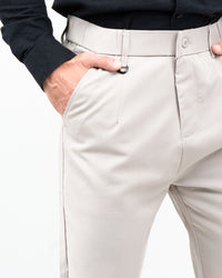 MEN’S BEIGE STRAIGHT-FIT PANT