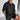 BLACK COTTON CRUSH RELAXED FIT POLO T-SHIRT