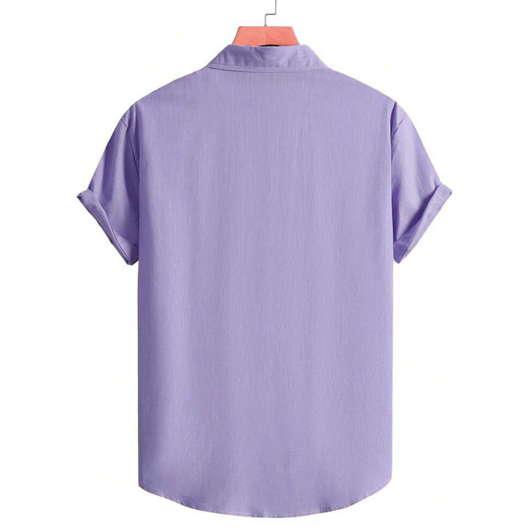 Men's Comfortable, Versatile Casual Shirt - Purple