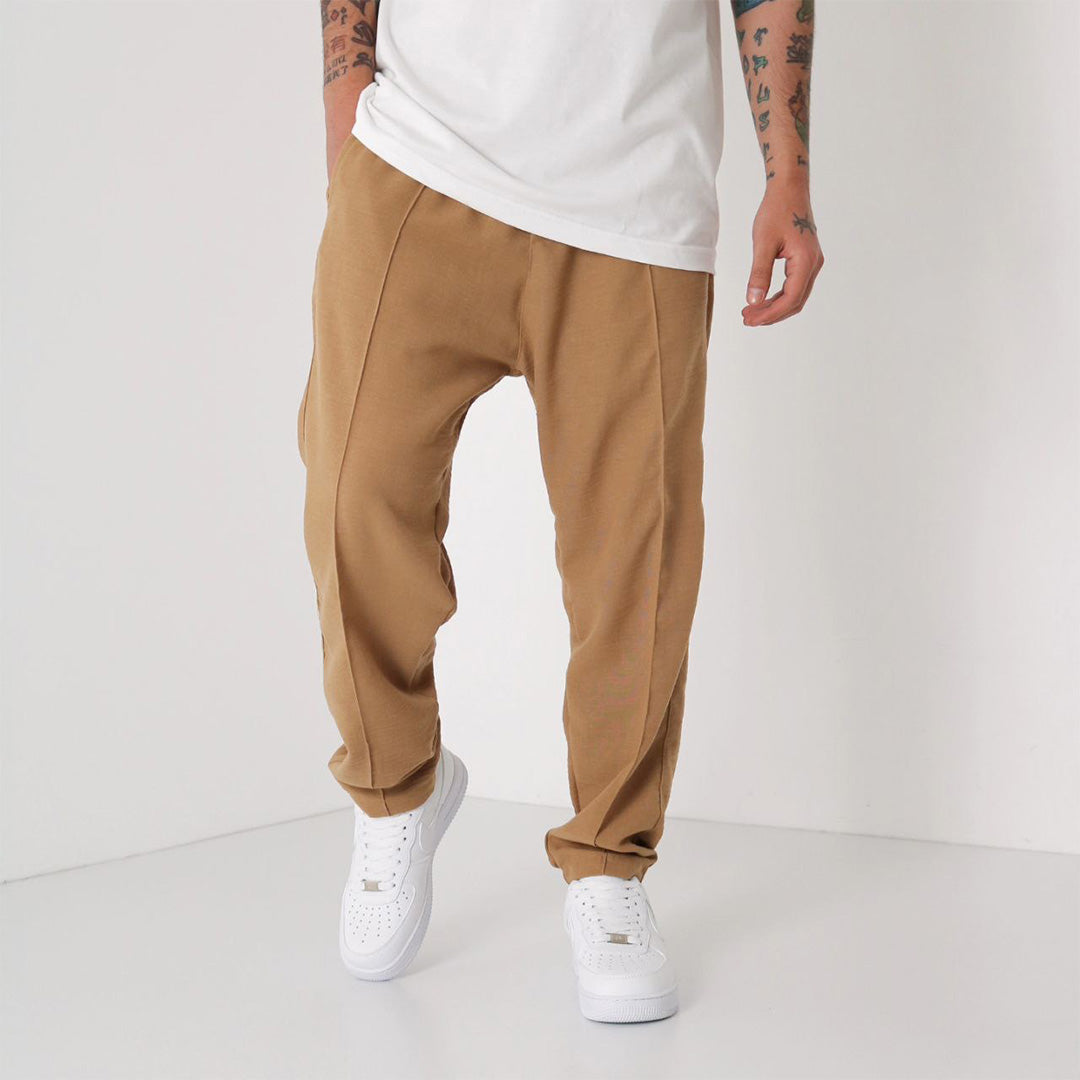 Loose Fit Linen Pant - Camel