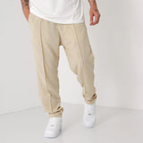 Loose Fit Linen Pant - Beige