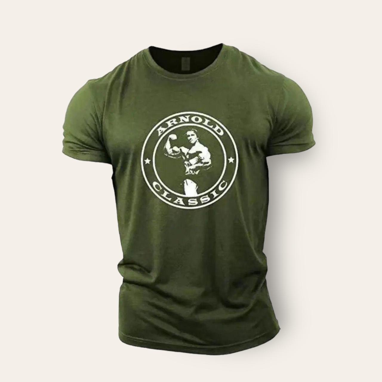Arnold Classic Slogan Cotton T-Shirt