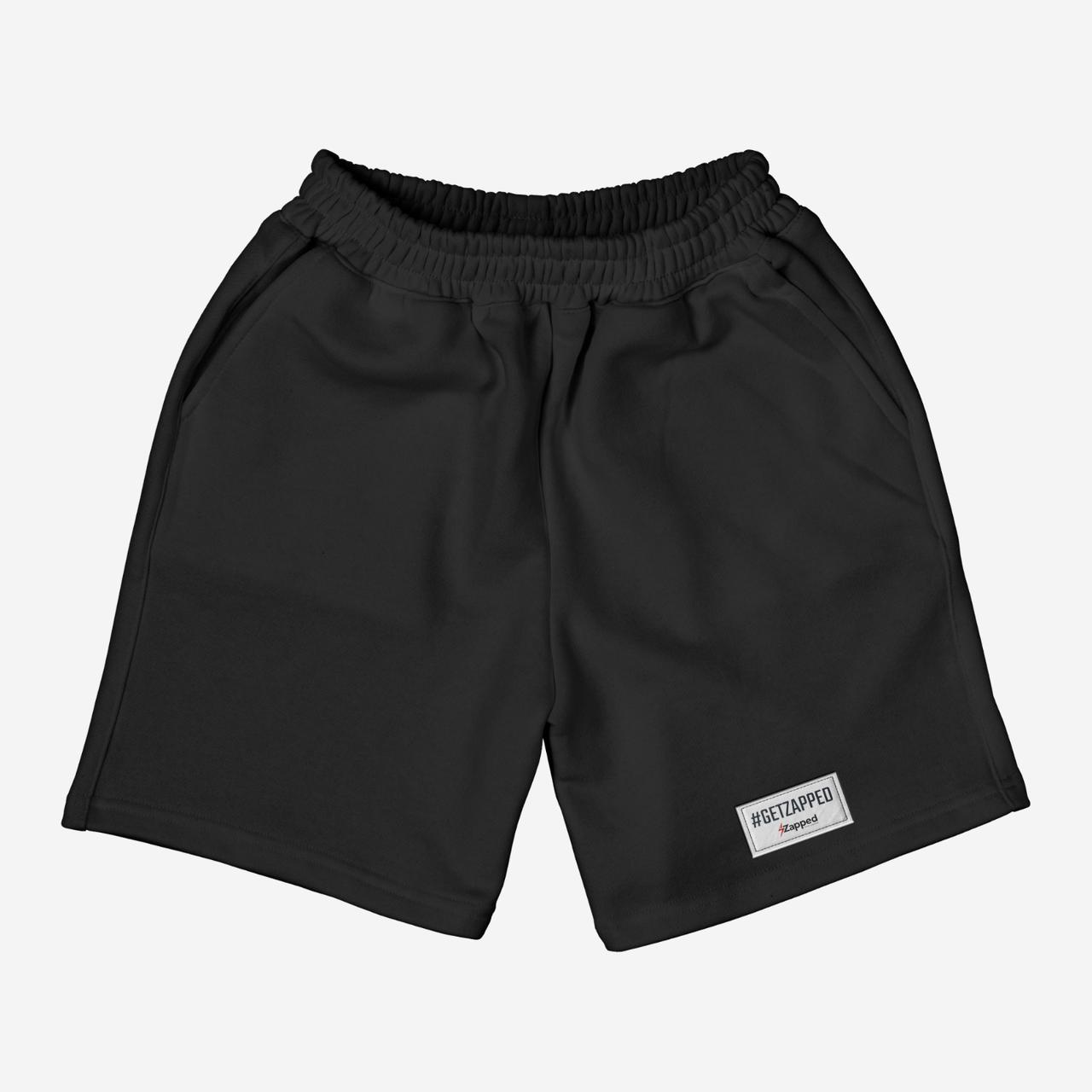 Zapped Black Basic Mesh Shorts