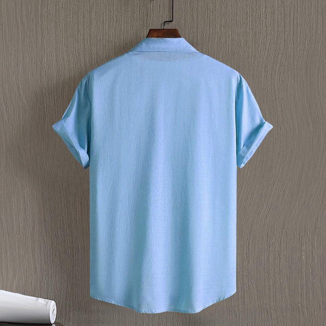 Men's Comfortable, Versatile Casual Shirt - Sky Blue