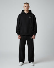 Zapped Ninja Hoodie & Lounge Trouser Combo – Black