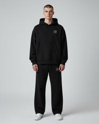 Zapped Ninja Hoodie & Lounge Trouser Combo – Black