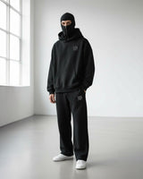 Zapped Ninja Hoodie & Lounge Trouser Combo – Black