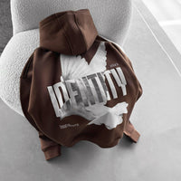 Oversize Identity Hoodie - Brown