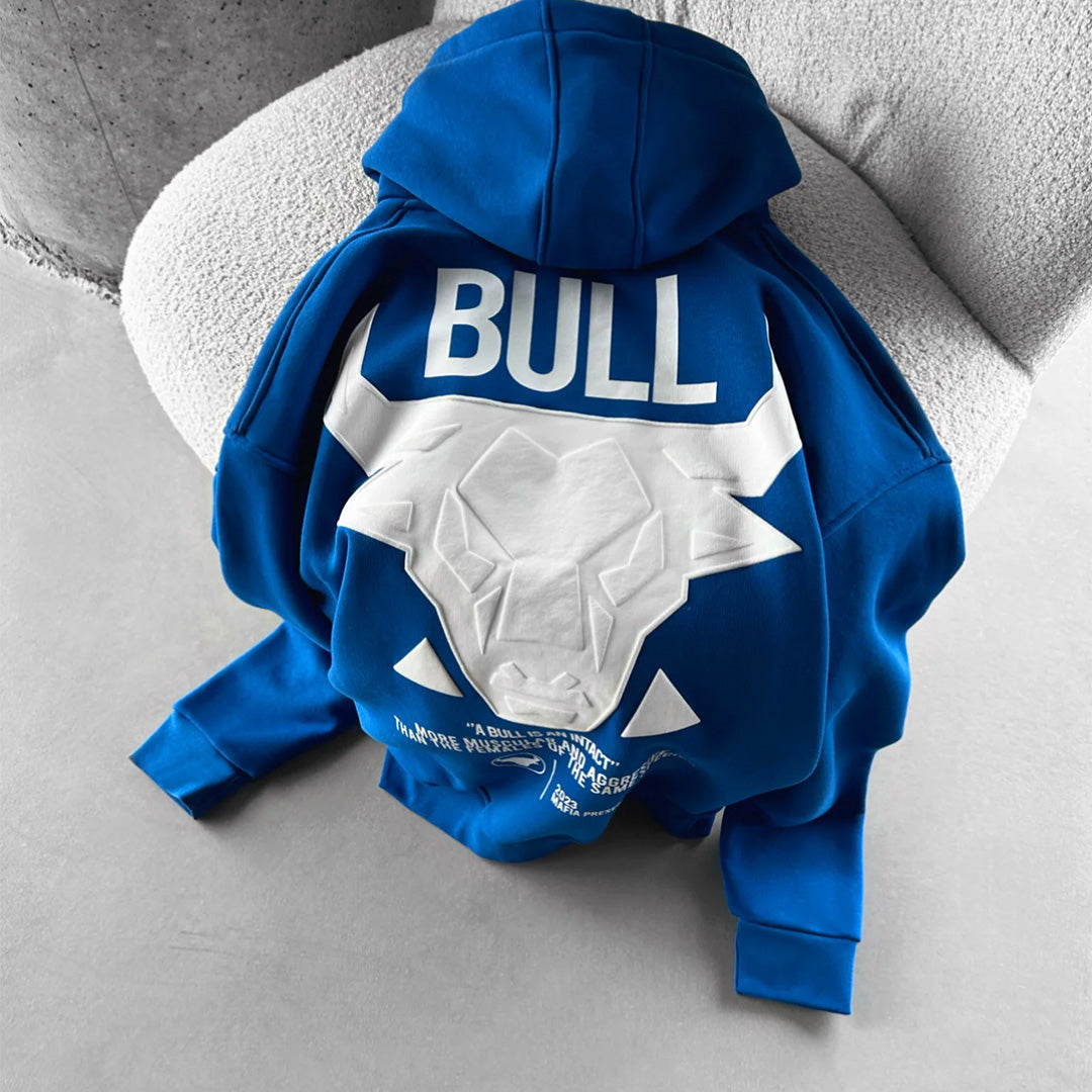 Oversize Bull Hoodie - Royal Blue