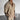 OVERSIZE TEXTURED ZIPPER POLO T-SHIRT - TAN