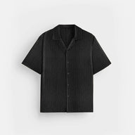 OVERSIZE STRUCTURED SHIRT - BLACK