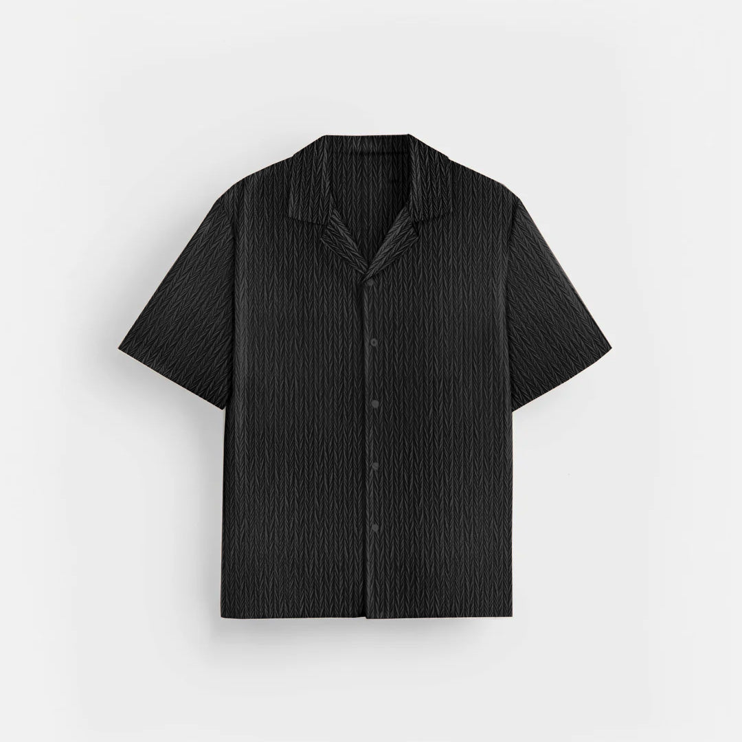 OVERSIZE STRUCTURED SHIRT - BLACK