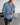 OVERSIZE RIBBED SHIRT - CORONET BLUE