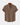 BAN COLLAR LINEN SHIRT - BROWN