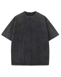OVERSIZE ACID WASH T-SHIRT - BLACK