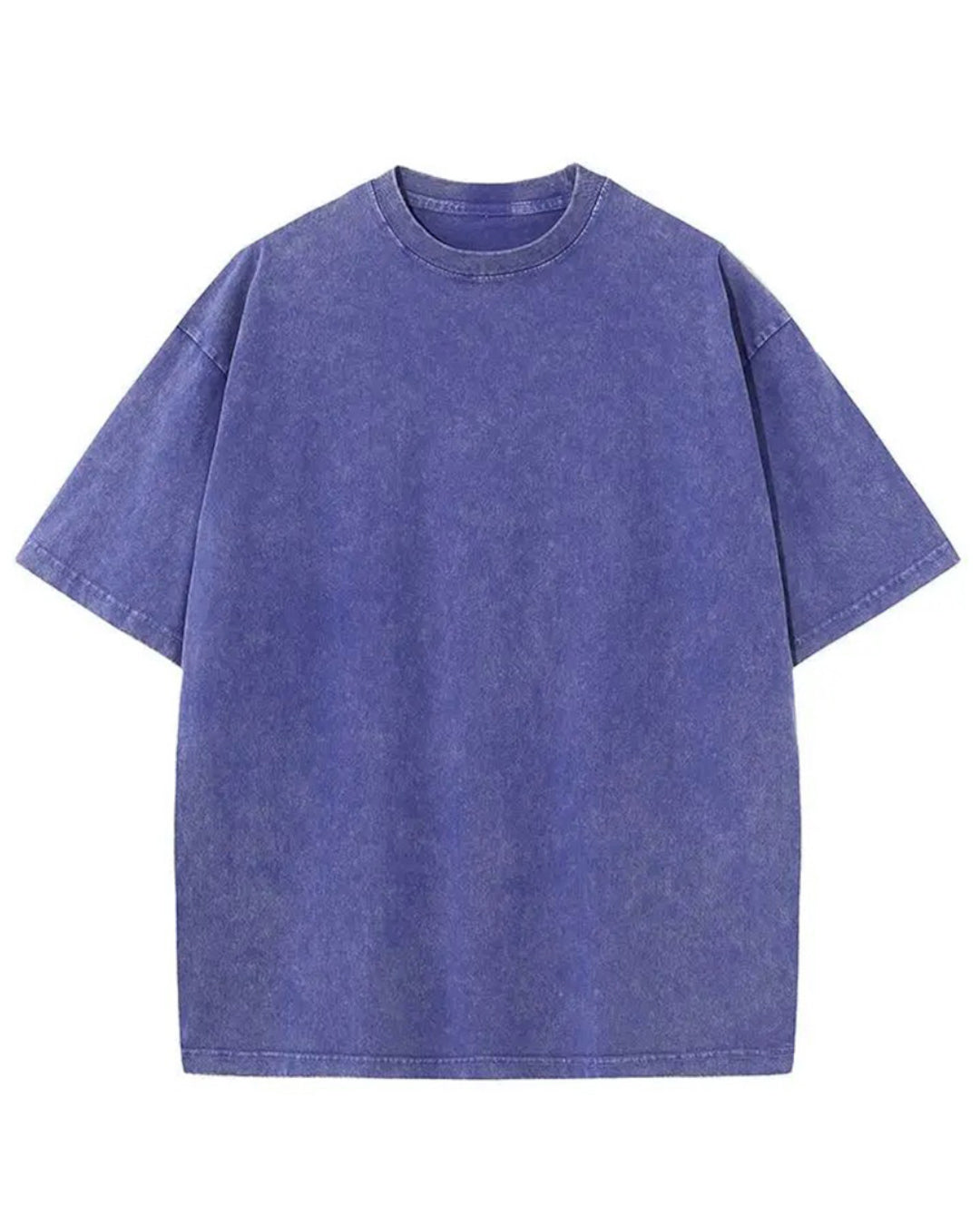 OVERSIZE ACID WASH T-SHIRT - BLUE
