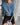 OVERSIZE RIBBED T-SHIRT - CORONET BLUE