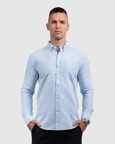 Men’s Light Blue Oxford Button-Down Shirt