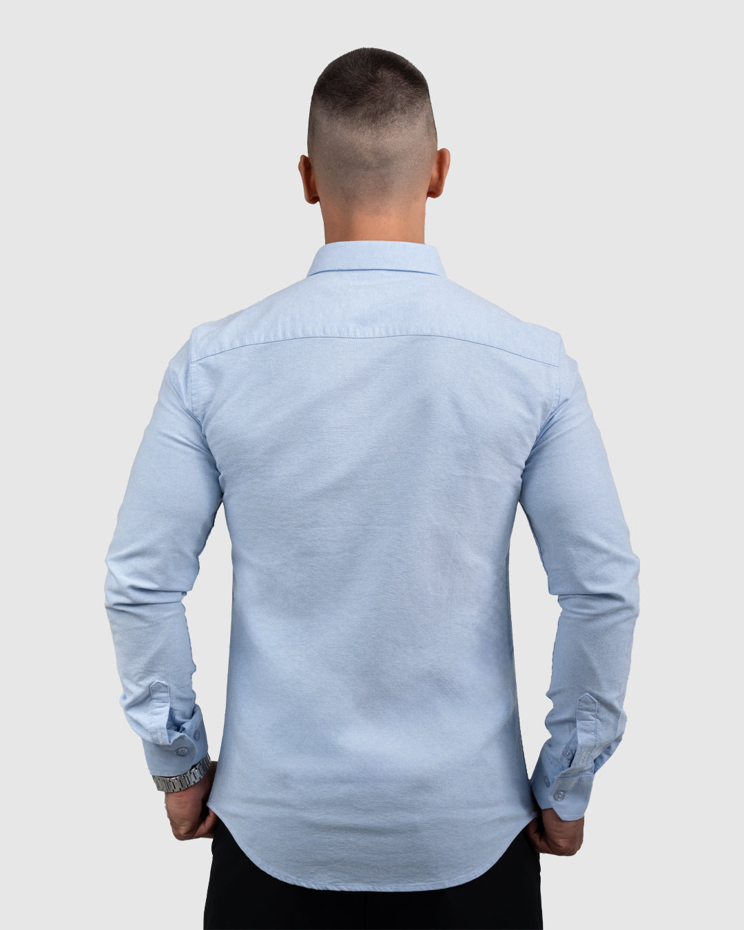Men’s Light Blue Oxford Button-Down Shirt