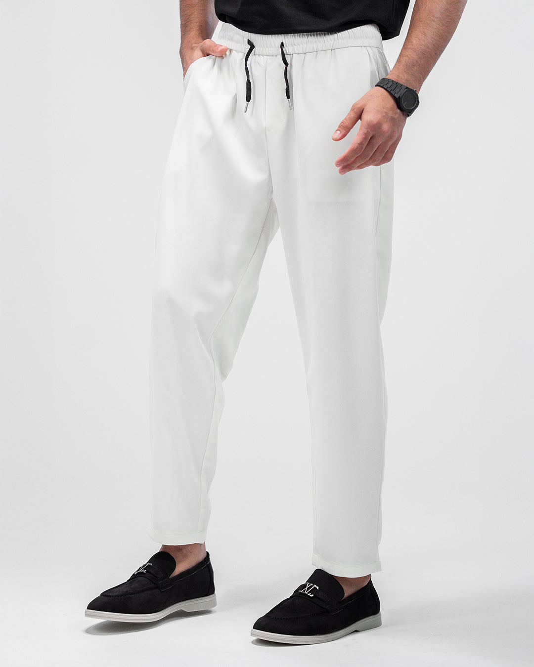 MEN’S CREAM RELAXED-FIT JOGGER PANTS
