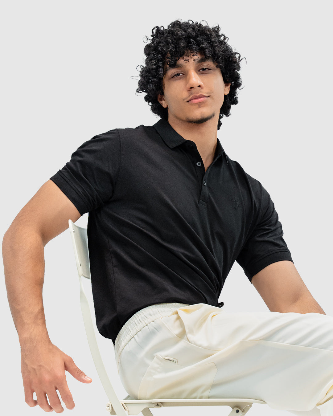 Men’s Black Polo T-Shirt