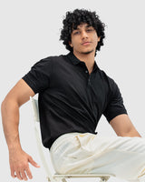 Men’s Black Polo T-Shirt