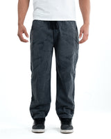 Men's Washed Denim Joggers - Grey