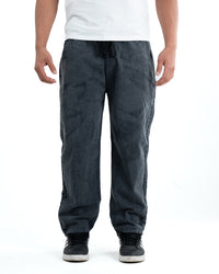 Men's Washed Denim Joggers - Grey