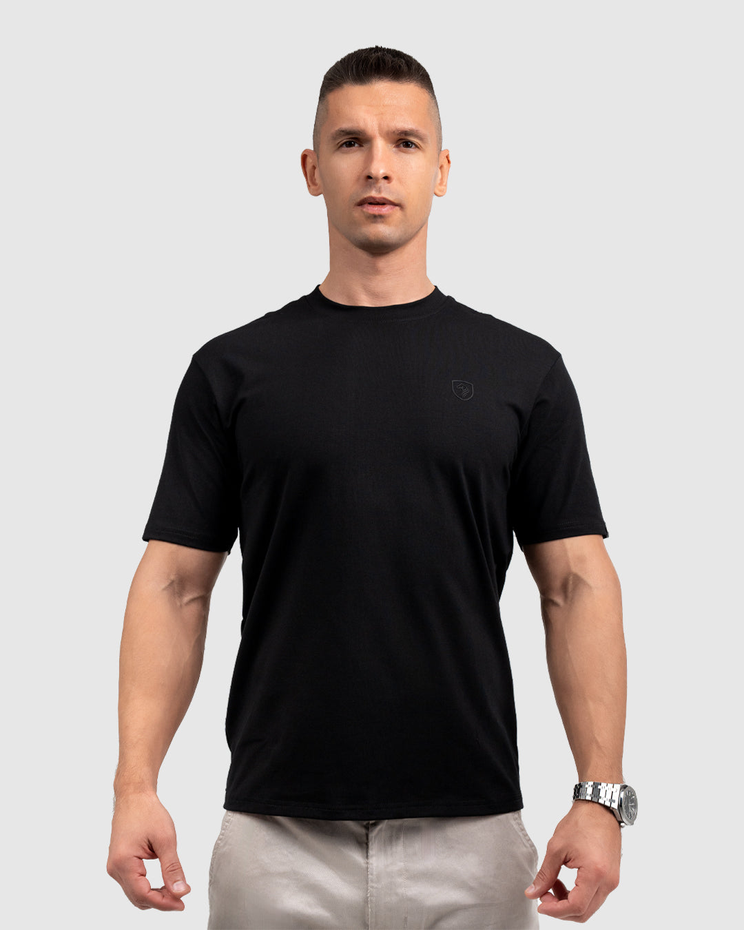 Men’s Black Crew Neck T-Shirt