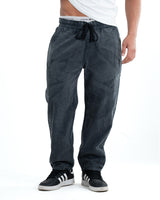 Men's Washed Denim Joggers - Grey