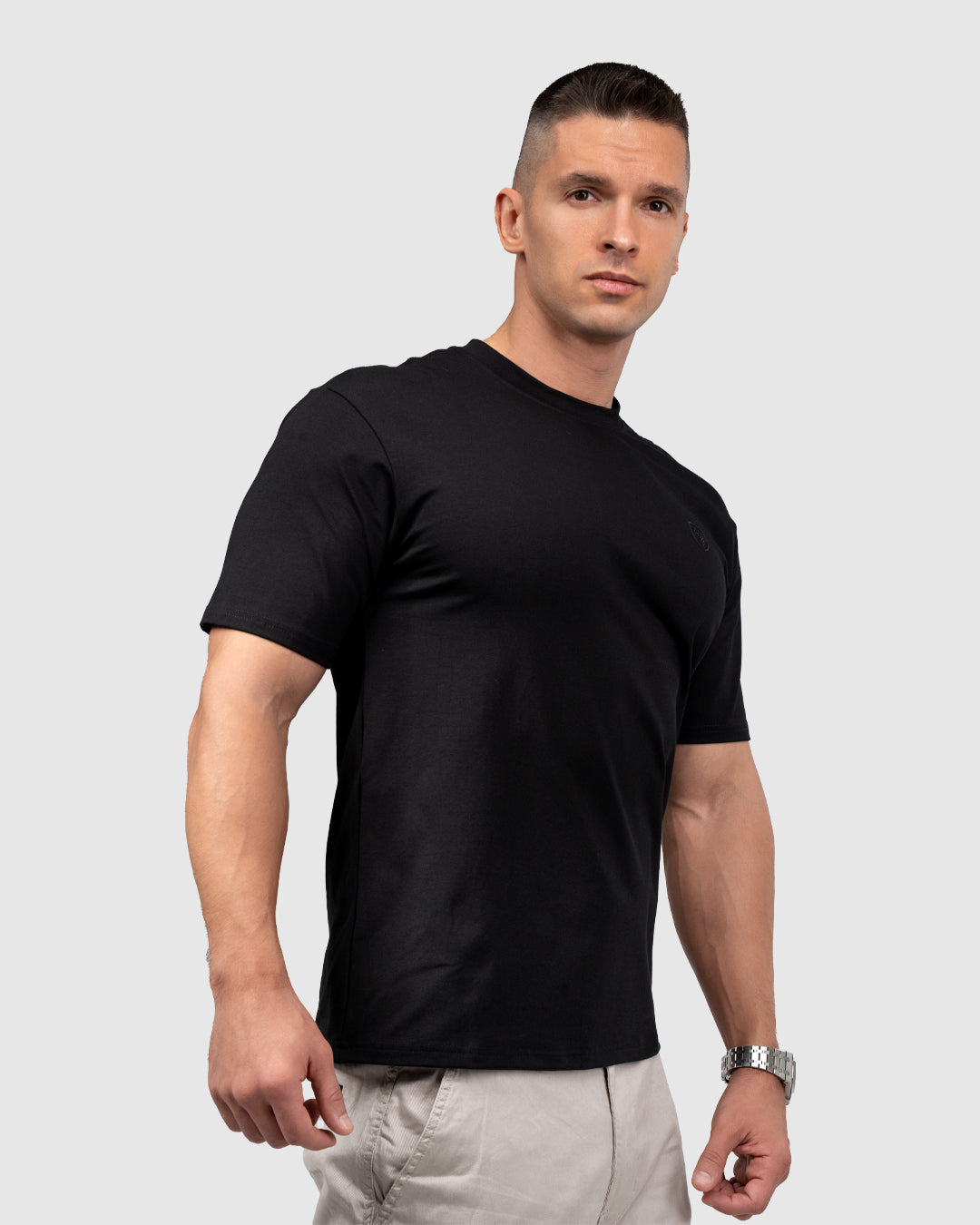 Men’s Black Crew Neck T-Shirt