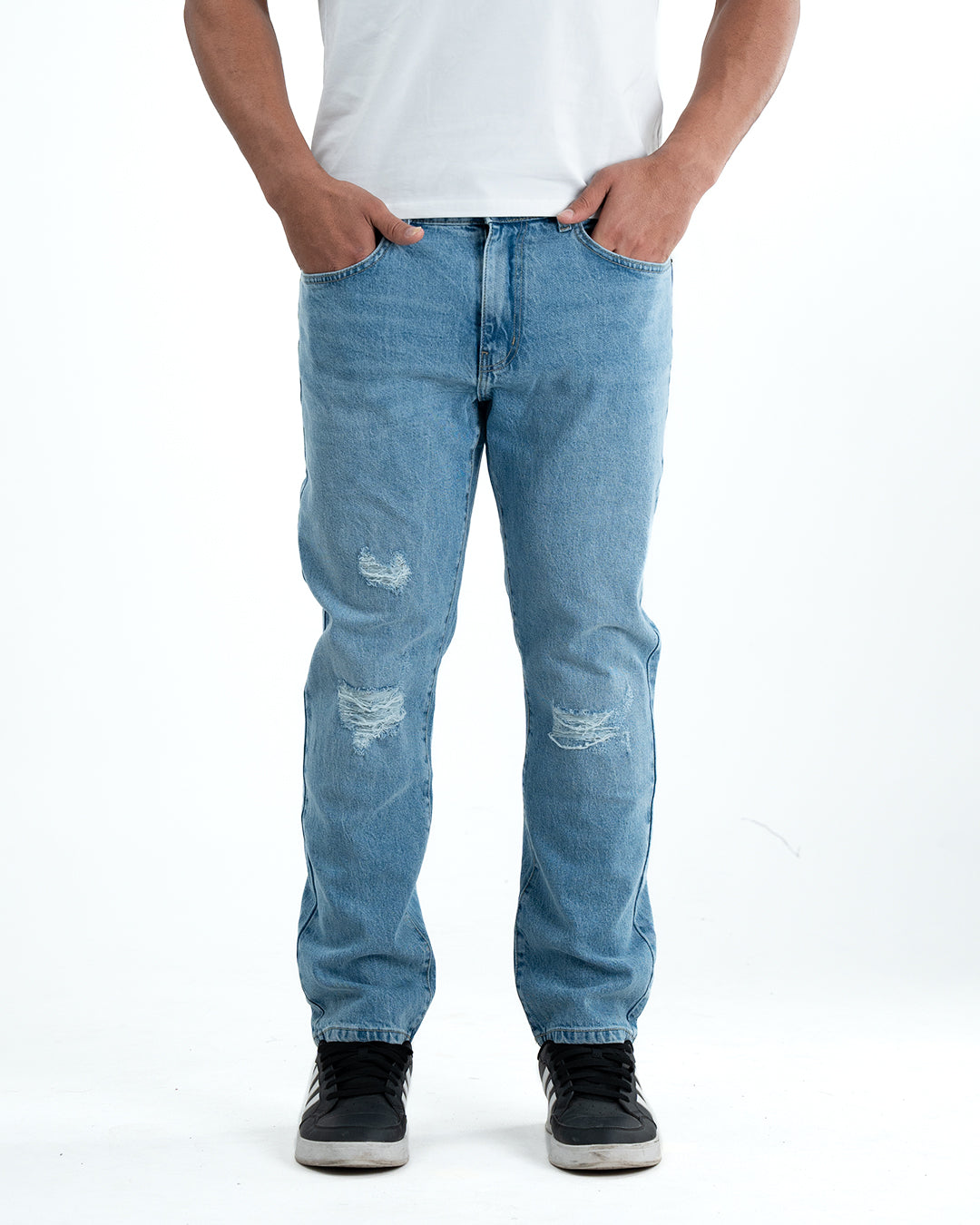 Signature Refined Fit Denim Jeans – Light Blue