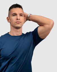 Men’s Navy Blue Crew Neck T-Shirt